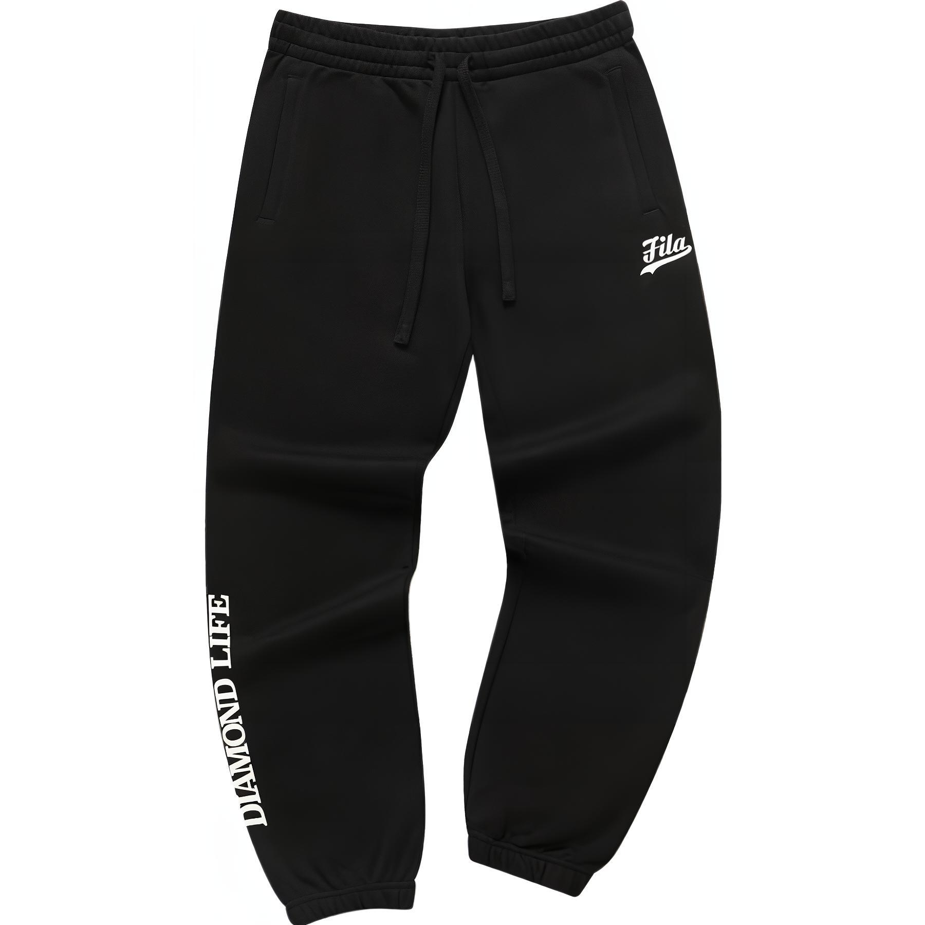 

FILA FUSION Трикотажные спортивные штаны мужские черные