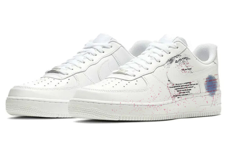 Кроссовки Nike Air Force 1 Skateboard Shoes Women's Low-Top White Blue — фото 3