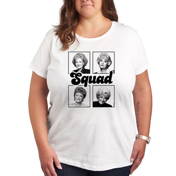 

Плюс футболка с принтом команды Golden Girls Licensed Character, белый