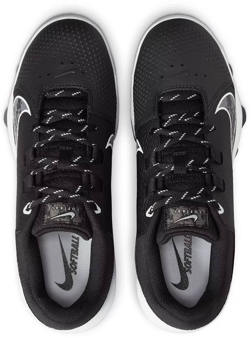 Женские софтбольные бутсы для софтбола Nike Hyperdiamond 4 Pro MCS, цвет Black/White/Platinum — фото 2