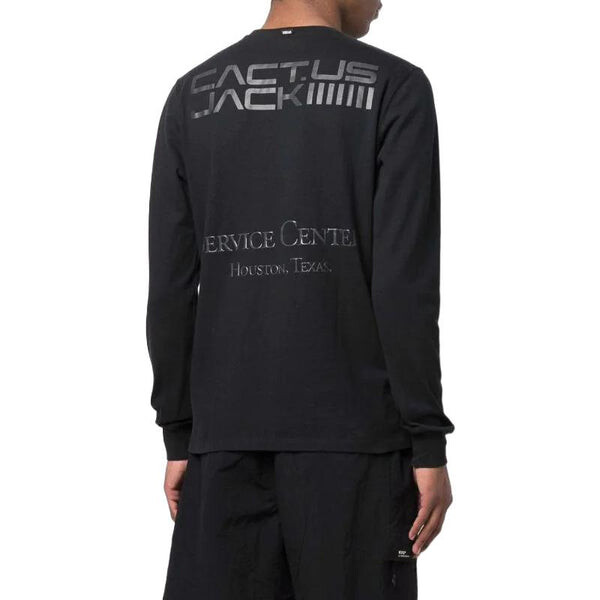 Футболка Nike x Travis Scott Long Sleeve Tee 'Black', мультиколор — фото 4