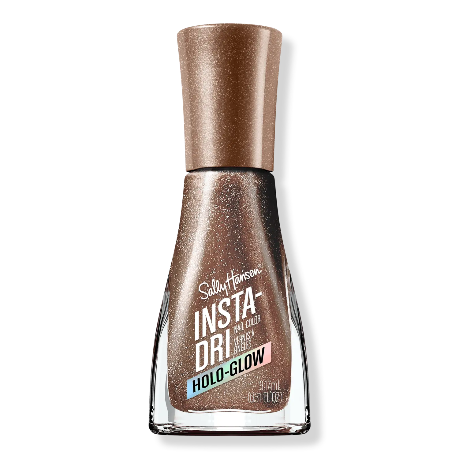 

Лак для ногтей Insta-Dri, нейтральные оттенки Sally Hansen, On the Glow (irredescent brown)