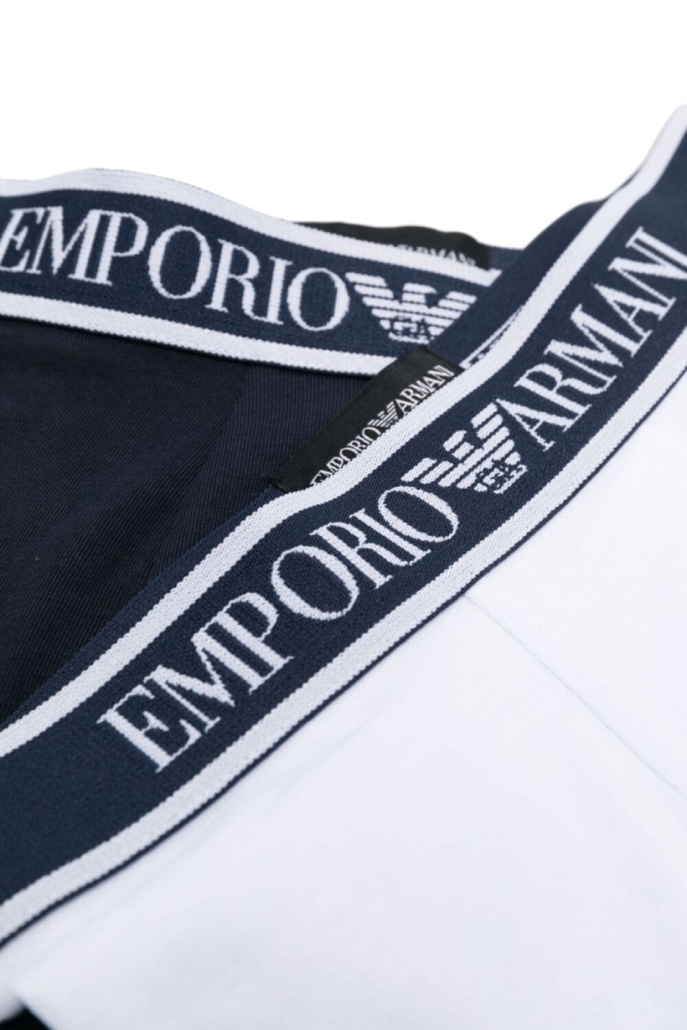 Emporio Armani Kids комплект из двух боксеров с логотипом, синий — фото 3
