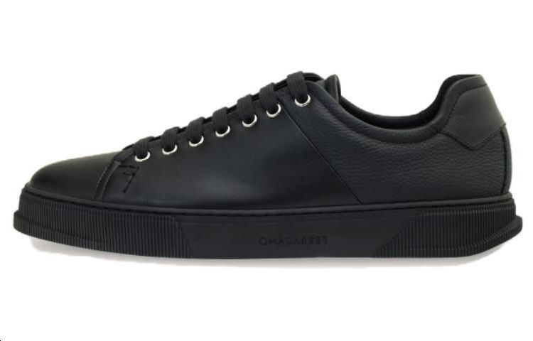 

Кроссовки из кожи со вставками Ferragamo, Black