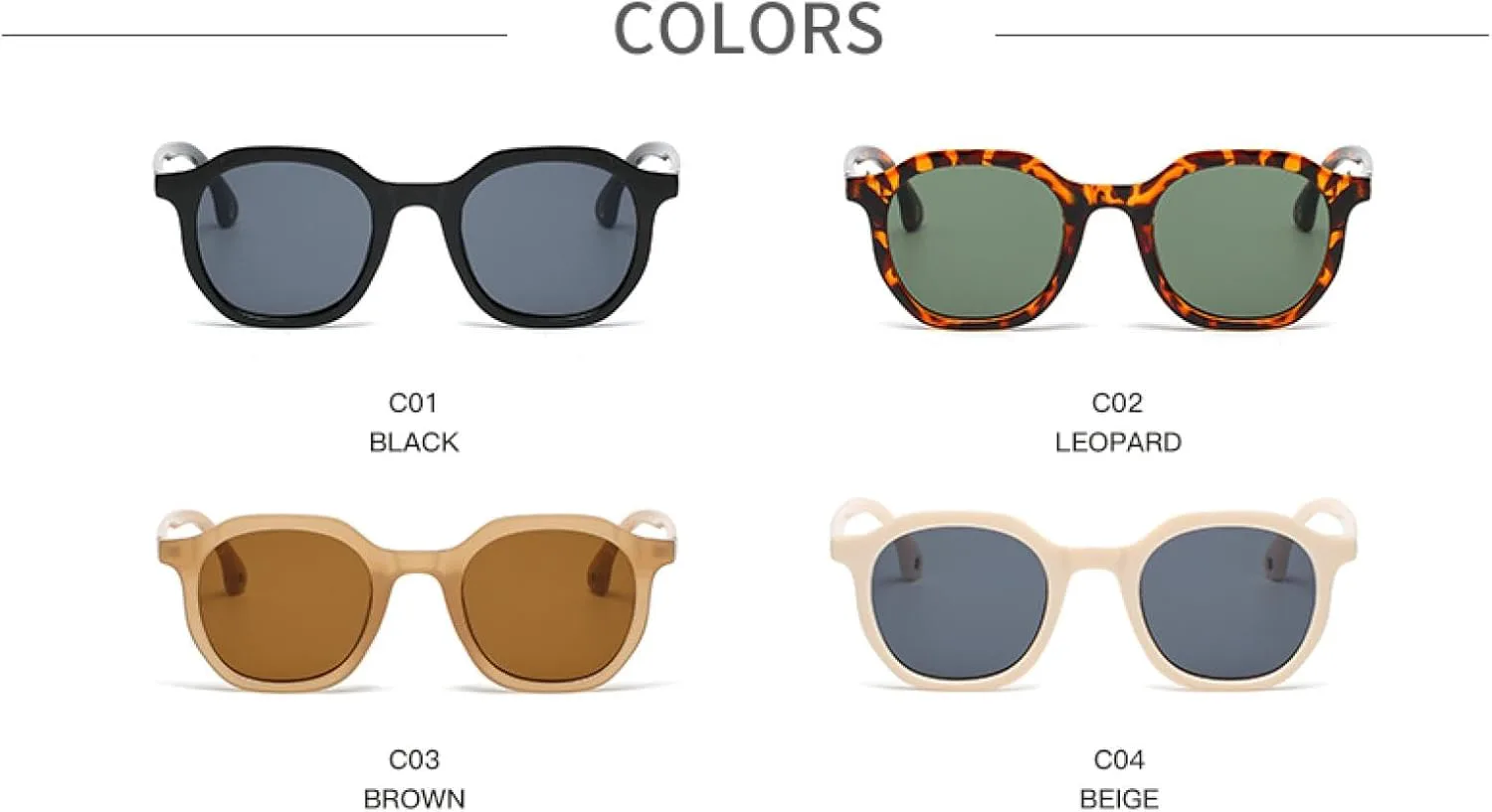 

Солнцезащитные очки с защитой от УФ-излучения UV400 | Маленькие круглые | Для женщин и мужчин | Для занятий спортом на открытом воздухе и вождения DSVIGF, 2pcs Z07a