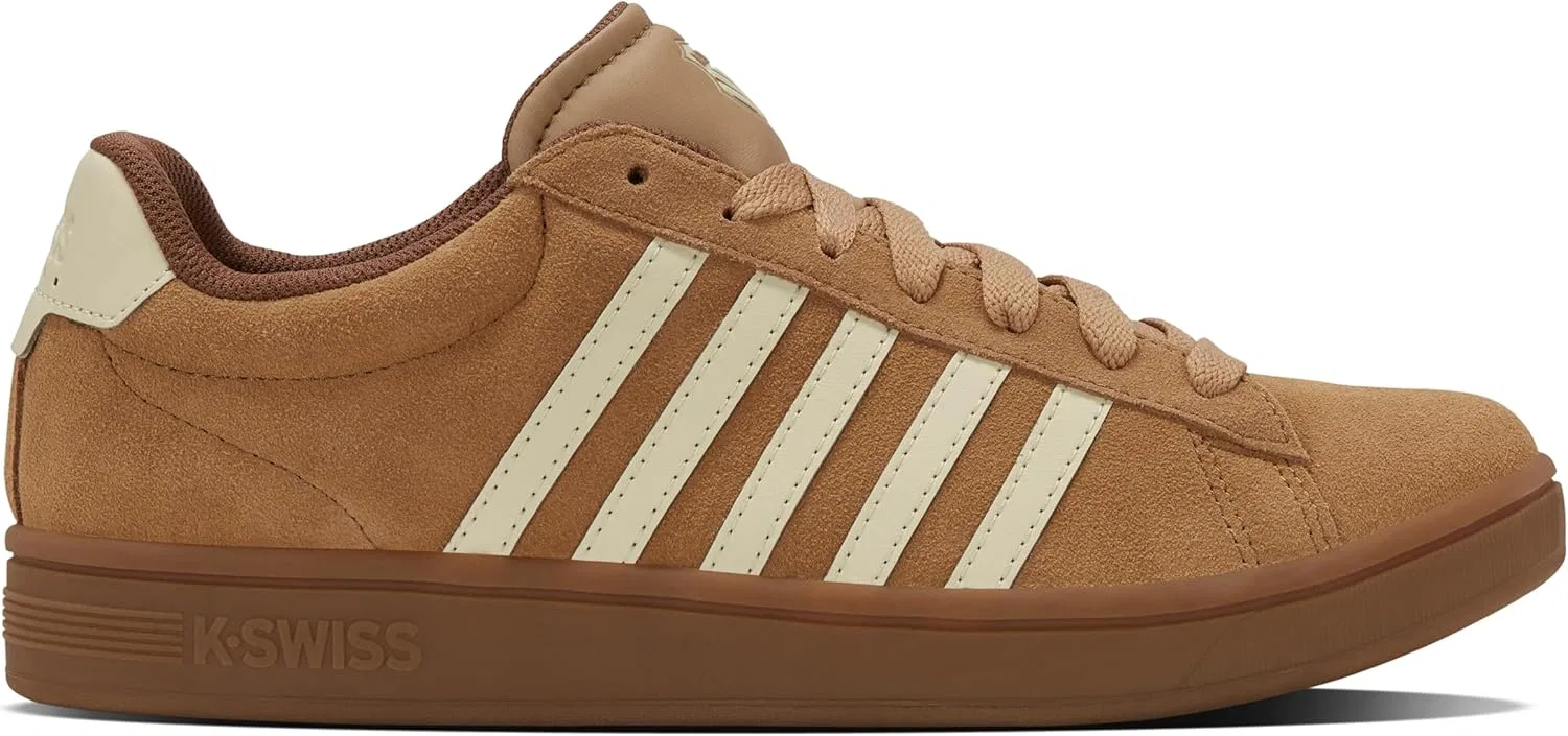 Кроссовки K-Swiss Court Tiebreak II SDE Herren Leder Schuhe 09492-275 коричневый