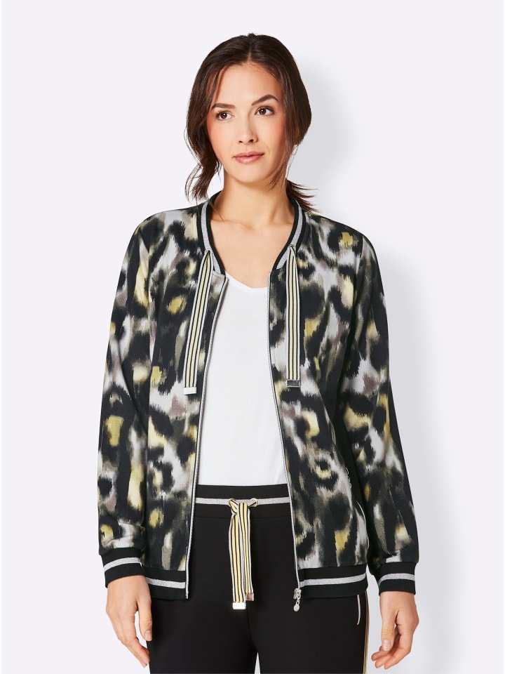 

Куртка из модальной вискозы светло-серого цвета с лимонным принтом creation L