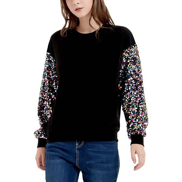 

Женский свитшот с пайетками и длинными рукавами-фонариками Anna-Kaci, Multicolor