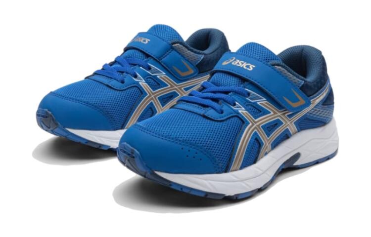 Кроссовки для детей, детские, низкие, синие Asics, синий — фото 2