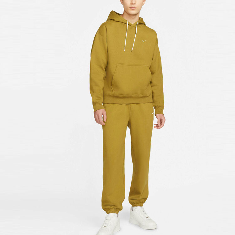 Толстовка с капюшоном Lab Solo Swoosh из флиса Nike, желтый — фото 2