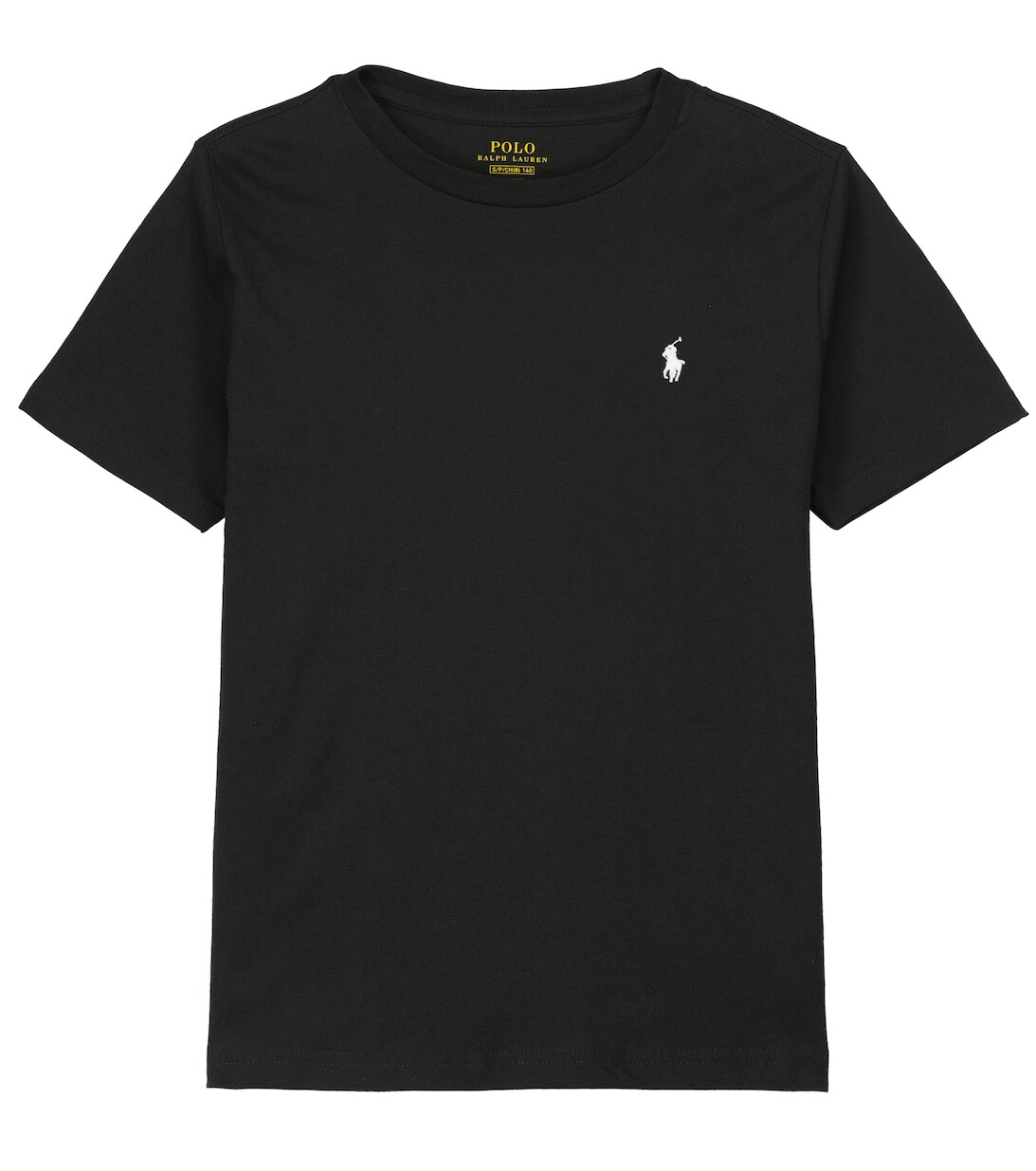 

Хлопковая футболка с вышивкой Polo Ralph Lauren, черный