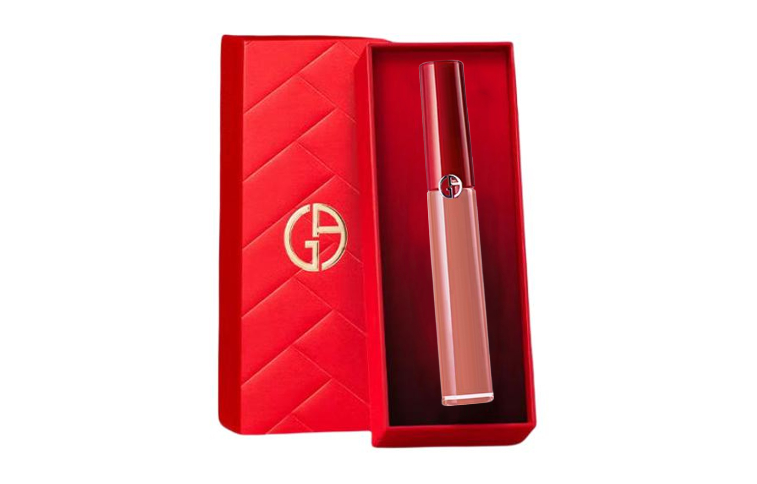 GIORGIO ARMANI Ограниченная серия AMANI Valentine's Day красная туба блеск для губ Velour легко растушевывается 6,5 мл — фото 3
