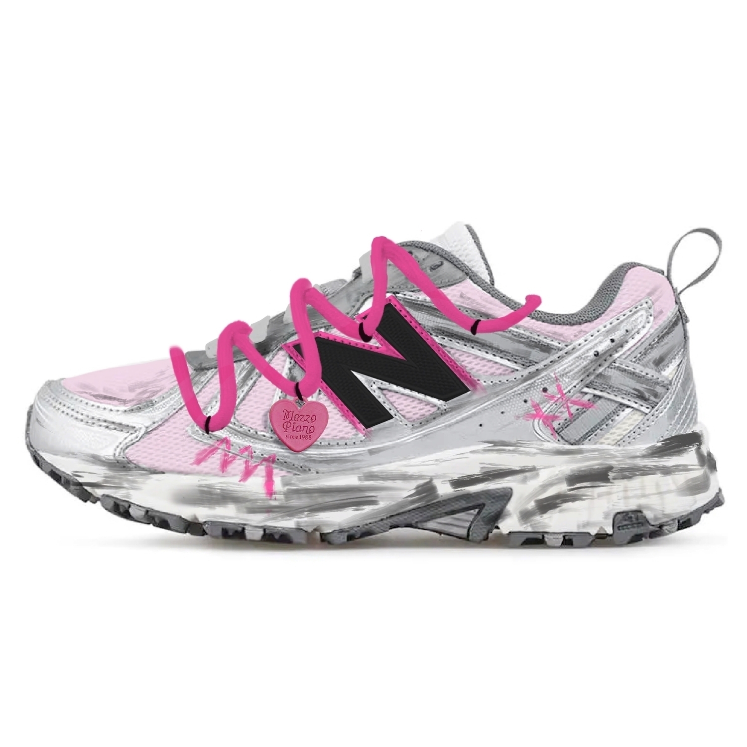 

Дышащие низкие повседневные кроссовки для бега NB 410 V5 Unisex New Balance, серый