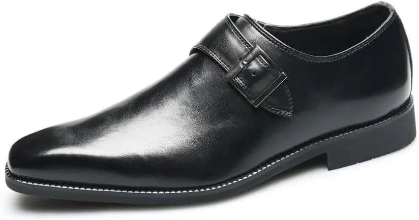 Лоферы кожаные мужские Vintage Square Toe, Black