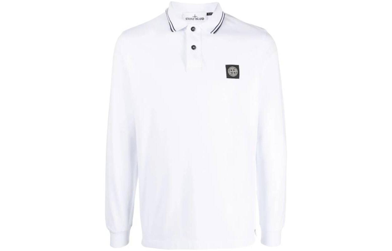 

Рубашка поло мужская белая Stone Island, белый