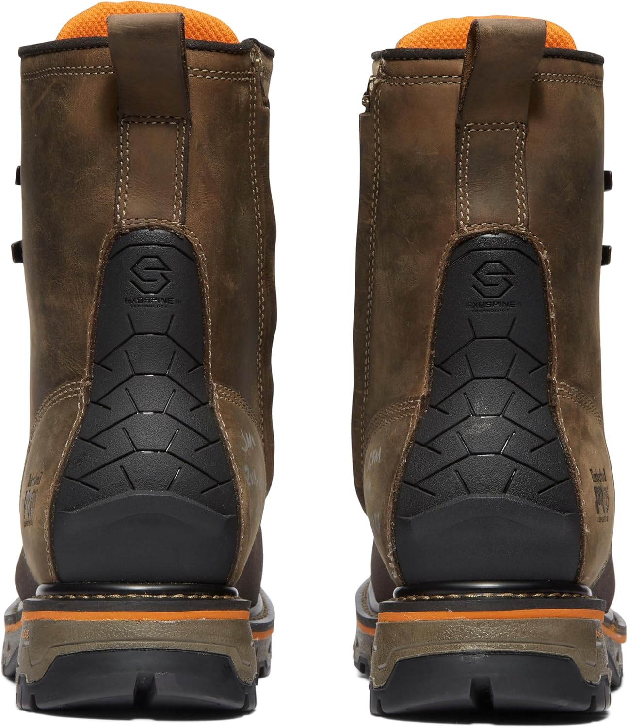 Timberland PRO мужские рабочие ботинки True Grit 8 дюймов с композитным защитным носком, боковой молнией, водонепроницаемые, промышленные, вестерн, Turkish Coffee-2024 New — фото 3