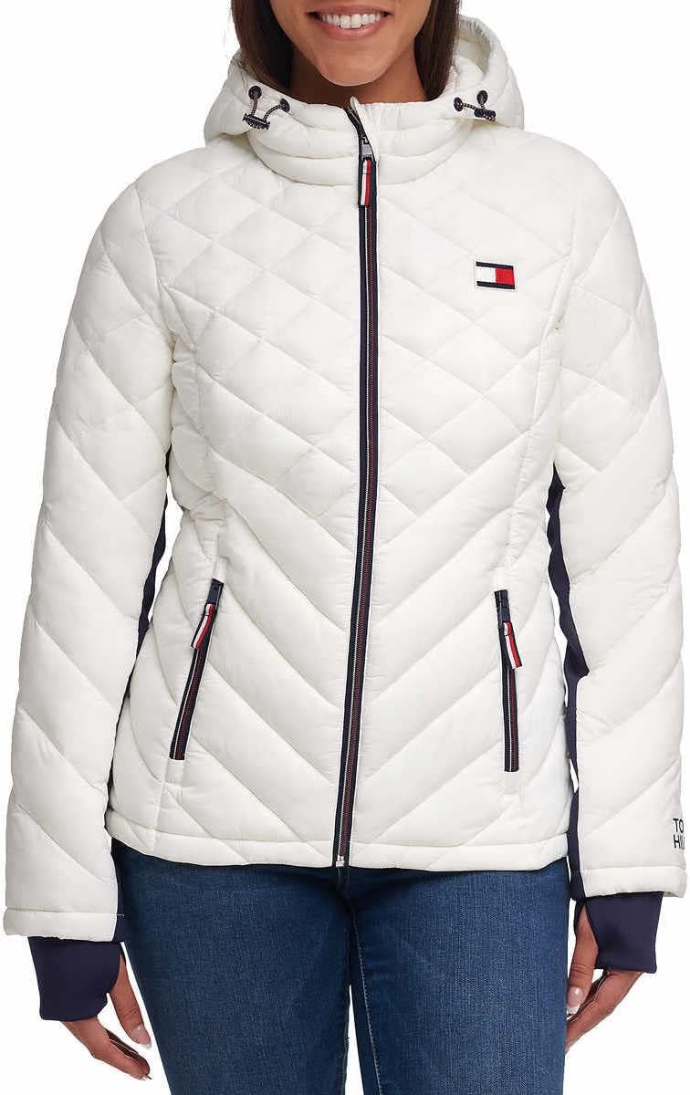 

Женская куртка Tommy Hilfiger на молнии с возможностью упаковки, Lace White