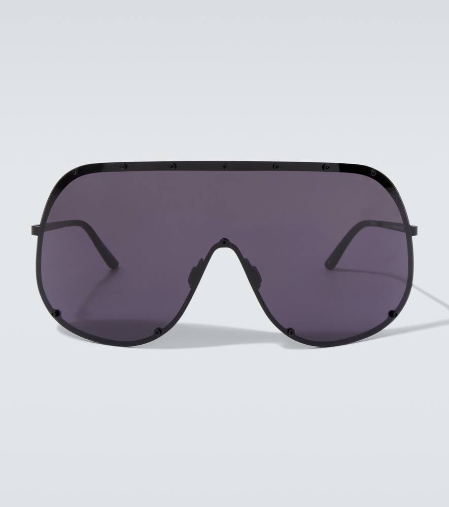 

Оверсайз солнцезащитные очки shield Rick Owens