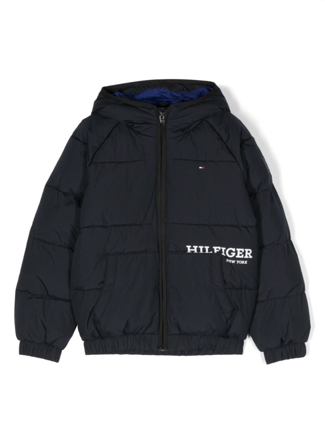 

Пуховик с логотипом Tommy Hilfiger Junior, синий