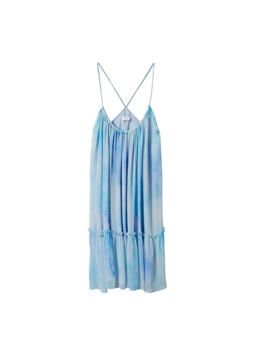 

Платье MANGO Formen, цвет Pastel blue/Light blue