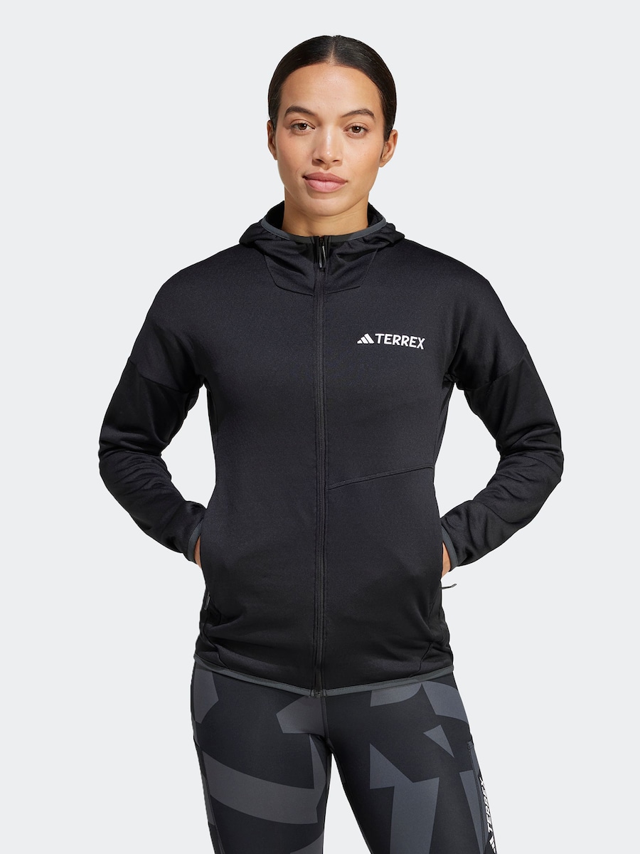 Спортивная флисовая куртка ADIDAS TERREX Xperior, черный — фото 2