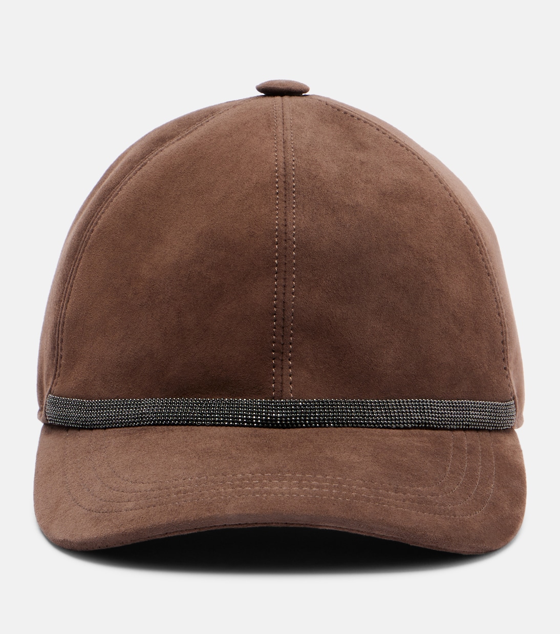 

Бейсболка из замши Monili Brunello Cucinelli, Testa Di Moro