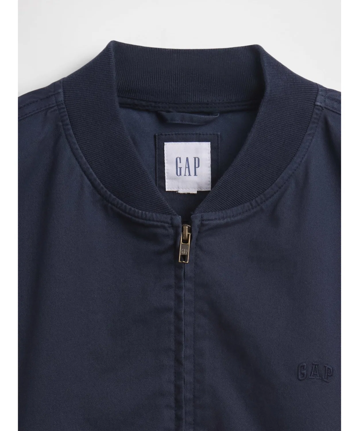 Бомбер GAP из хлопка с эластаном, тёмно-синий — фото 4