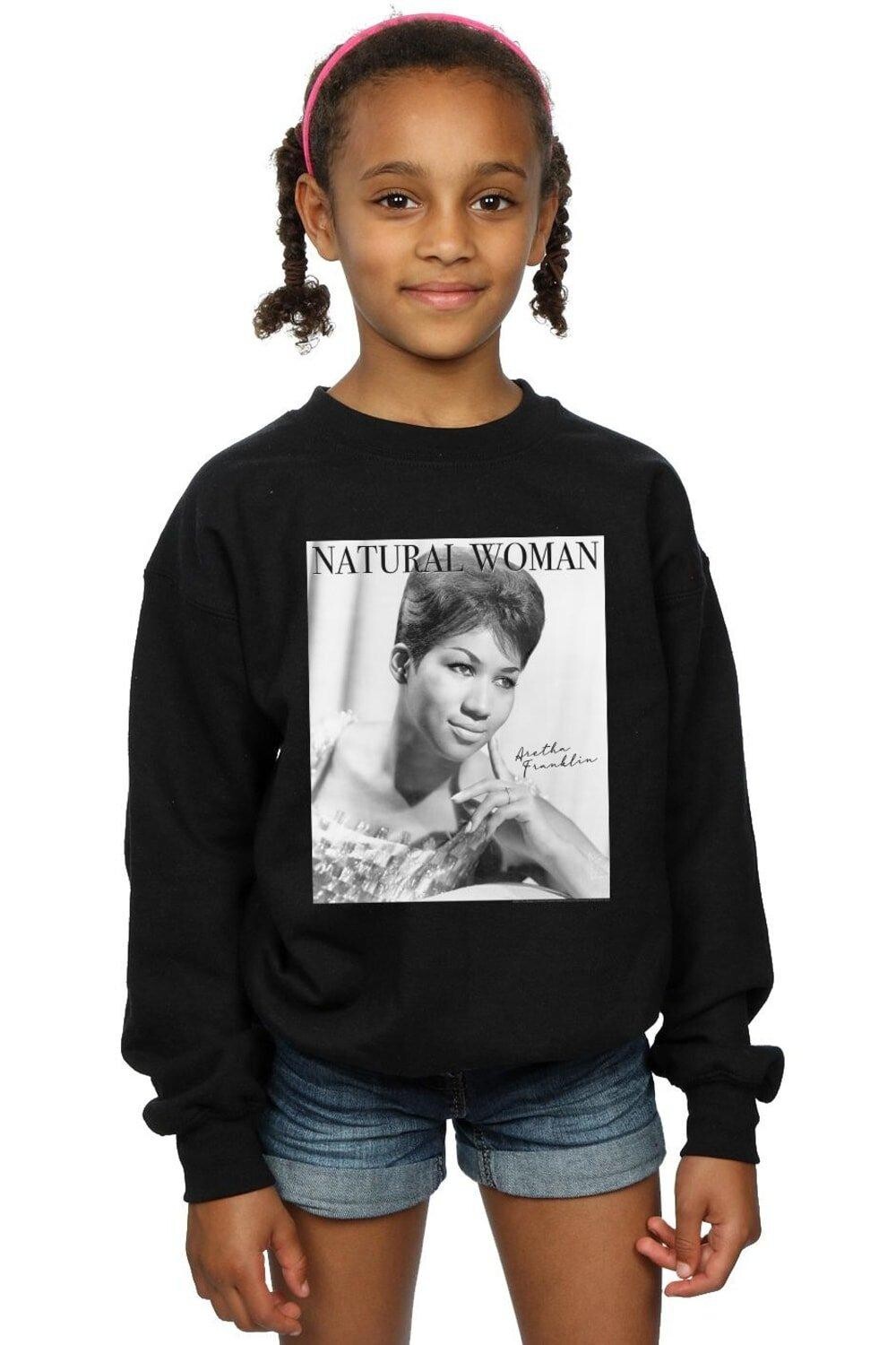 

Натуральная женская толстовка Aretha Franklin, черный