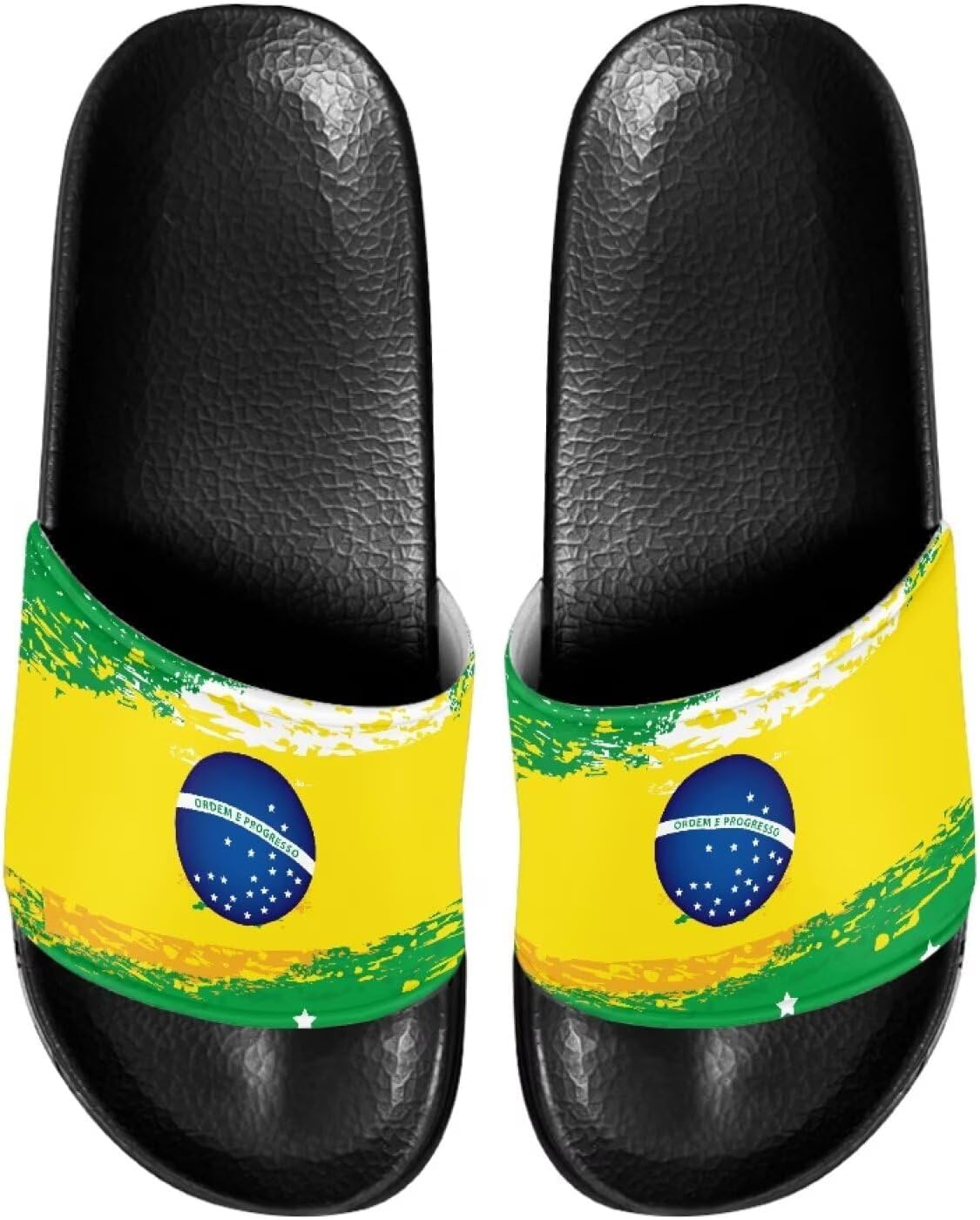 

Мужские и женские шлепанцы Cugasmaru, тапочки, сандалии, нескользящие для улицы, пляжа и дома, Brazilian Flag