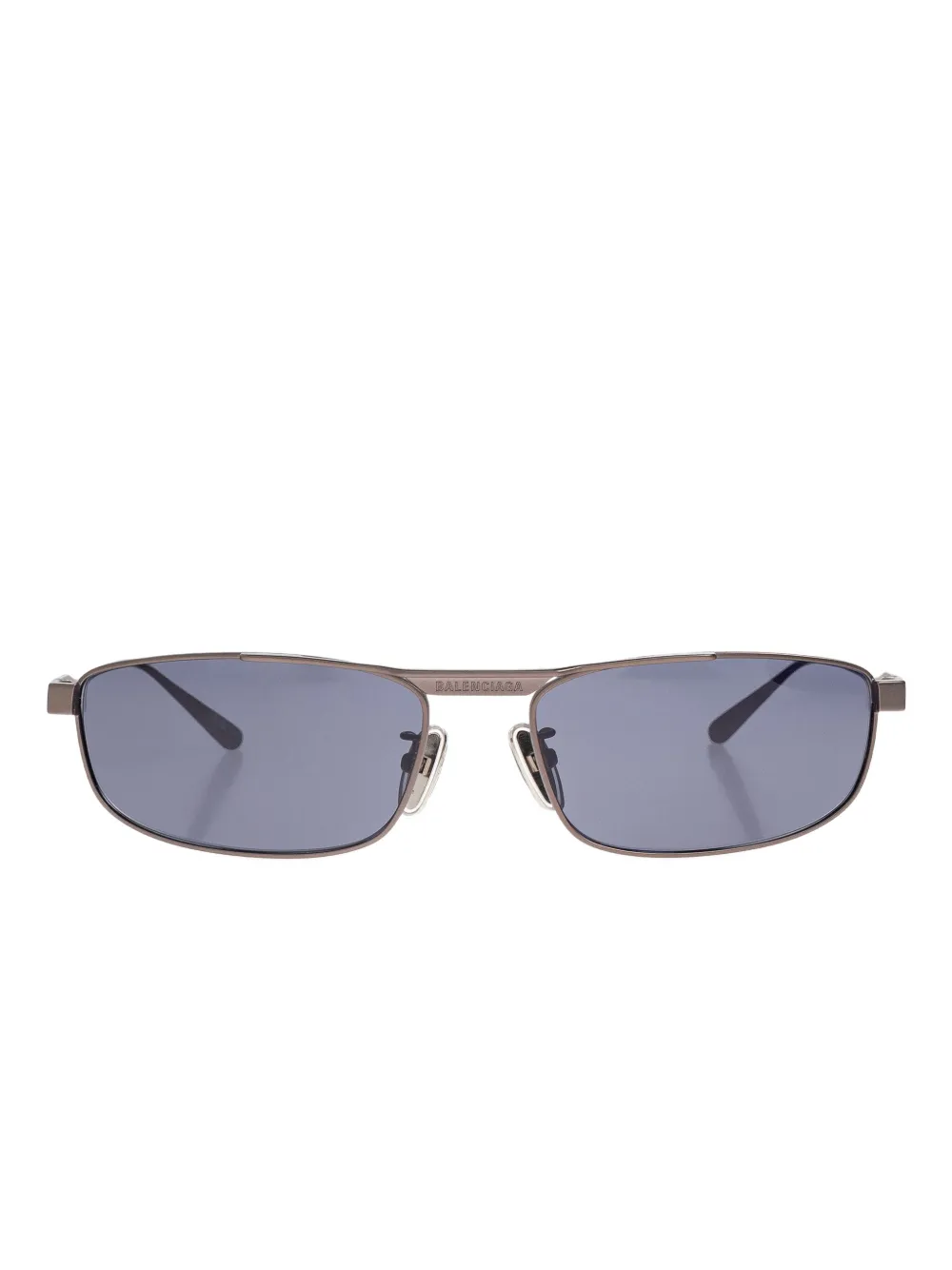 

Солнцезащитные очки в прямоугольной оправе Balenciaga Eyewear, серебряный