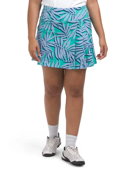 

Мини-юбка Upf 50 со складками спереди Tommy Bahama, цвет Palm
