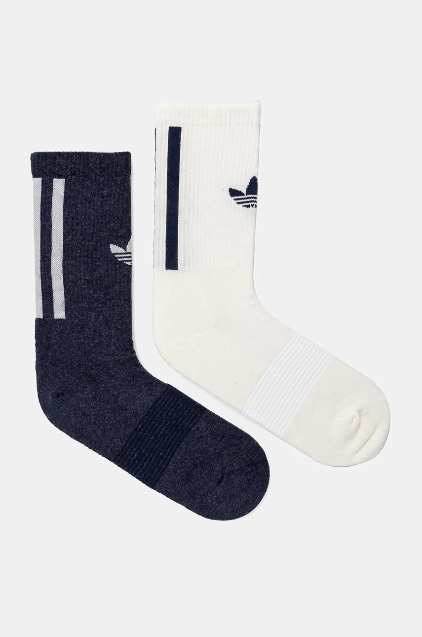 

2 пары носков из смесовой шерсти adidas Originals, темно-синий