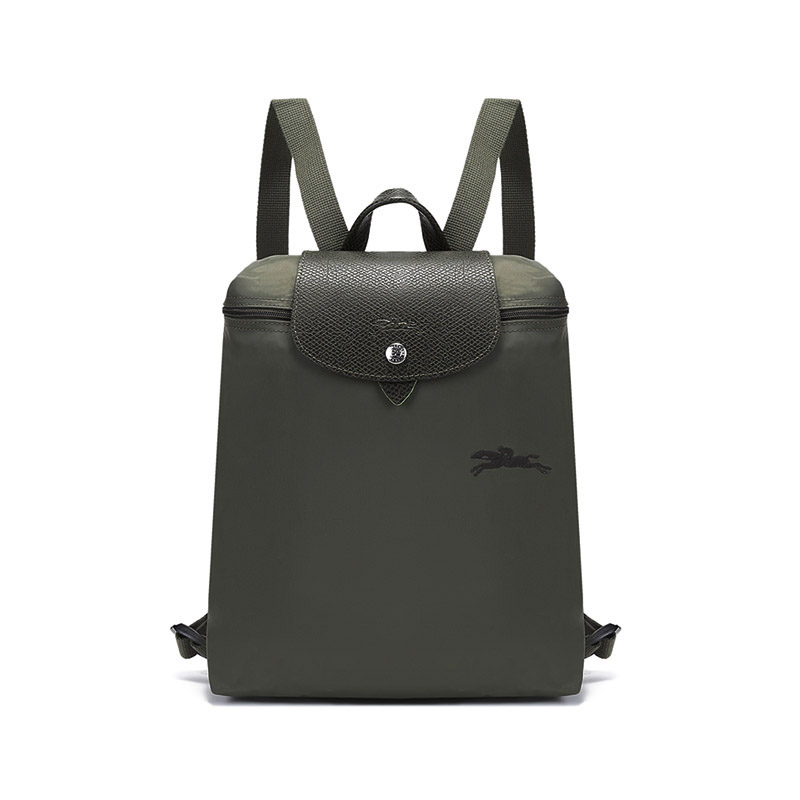 

LONGCHAMP Сумка рюкзак Le Pliage Green Recycled Canvas Regular женская цвет Forest