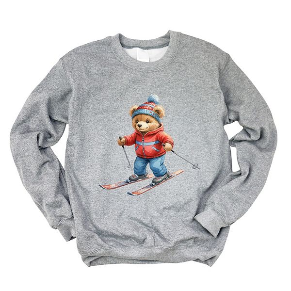 

Свитшот женский с принтом Skiing bear watercolor Simply Sage Market, Graphite, Зеленый, Свитшот женский с принтом Skiing bear watercolor Simply Sage Market, Graphite