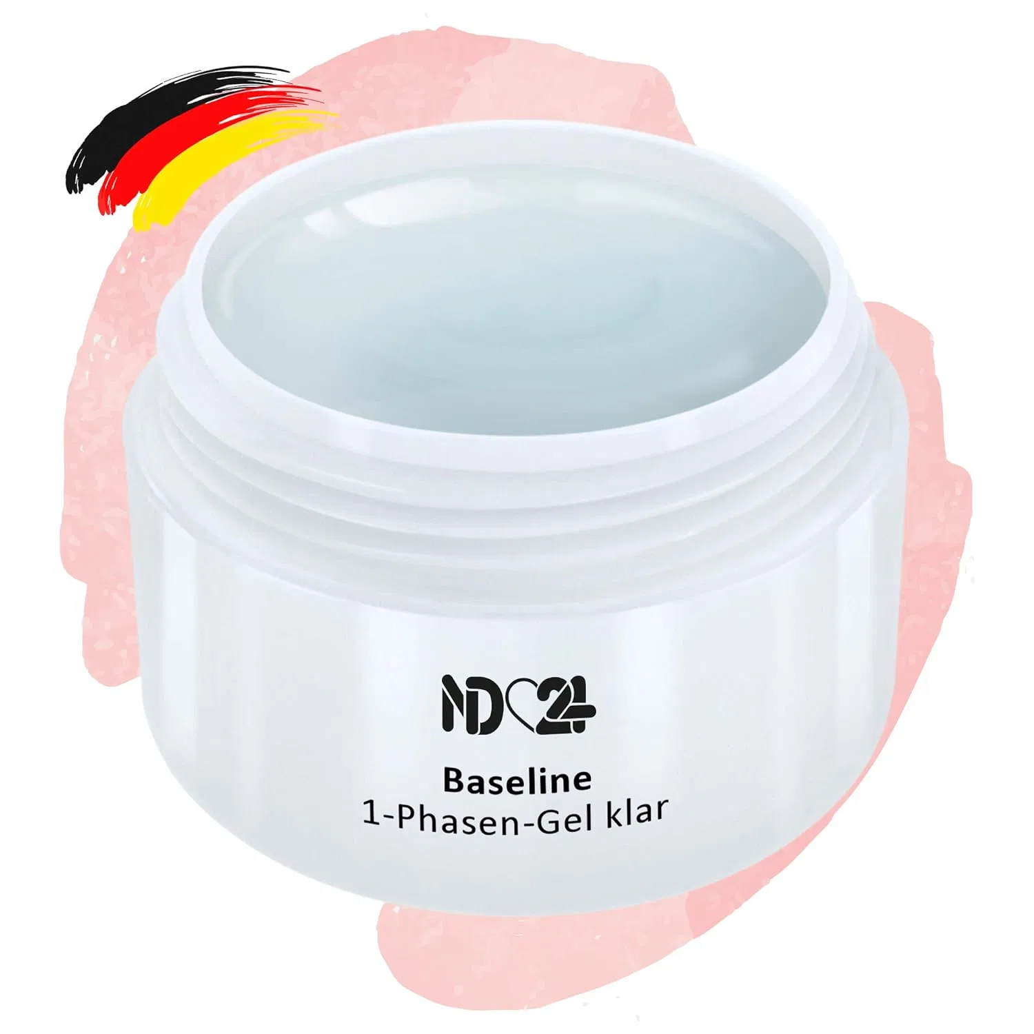Однофазный УФ/LED-гель Baseline Clear студийного качества Nd24 Naildesign, Normal - Clear