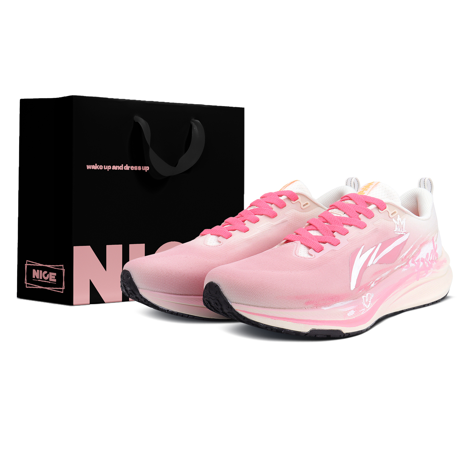 

Кроссовки Li Ning Red Hare 8 с текстильной амортизацией, износостойкие, низкие, для тренировок, бега на длинные дистанции, бега по городу