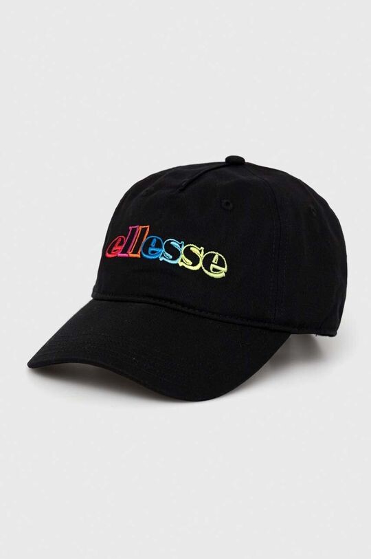 

Хлопковая бейсболка Ellesse, черный