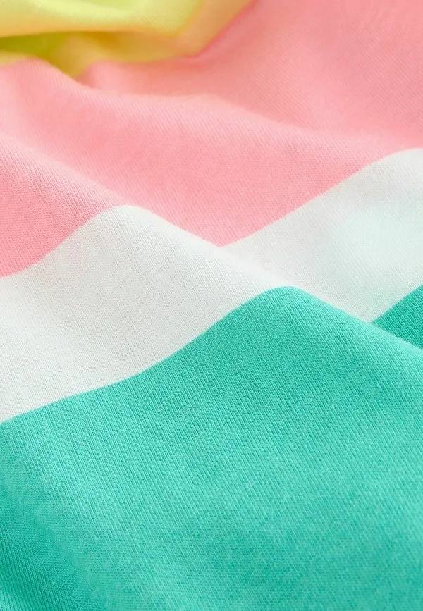 Легкое мини-платье прямого кроя. платье на каждый день Next, Green Pink Stripe — фото 3