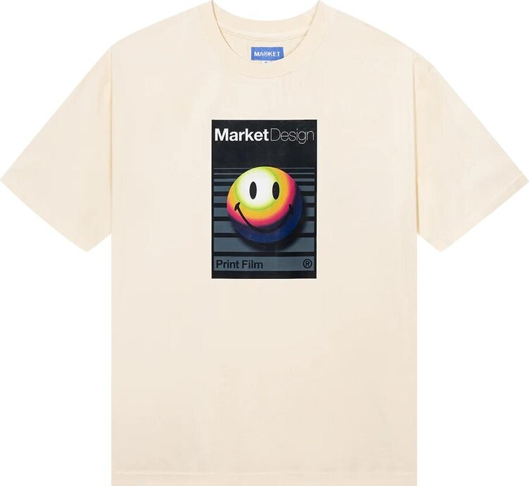 

Футболка Market Smiley Analogue 'Ecru', кремовый
