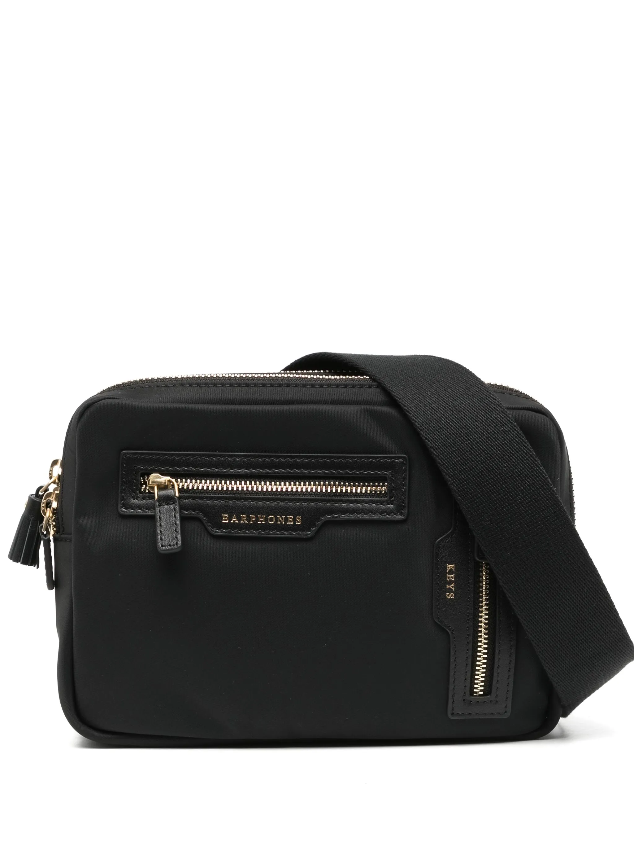 

Сумка через плечо с логотипом Anya Hindmarch, черный