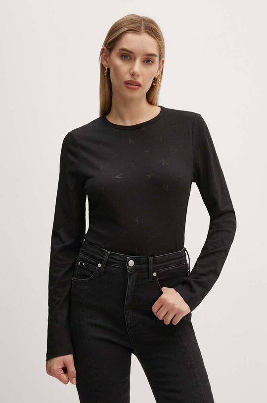 

Лонгслив Calvin Klein Jeans, черный