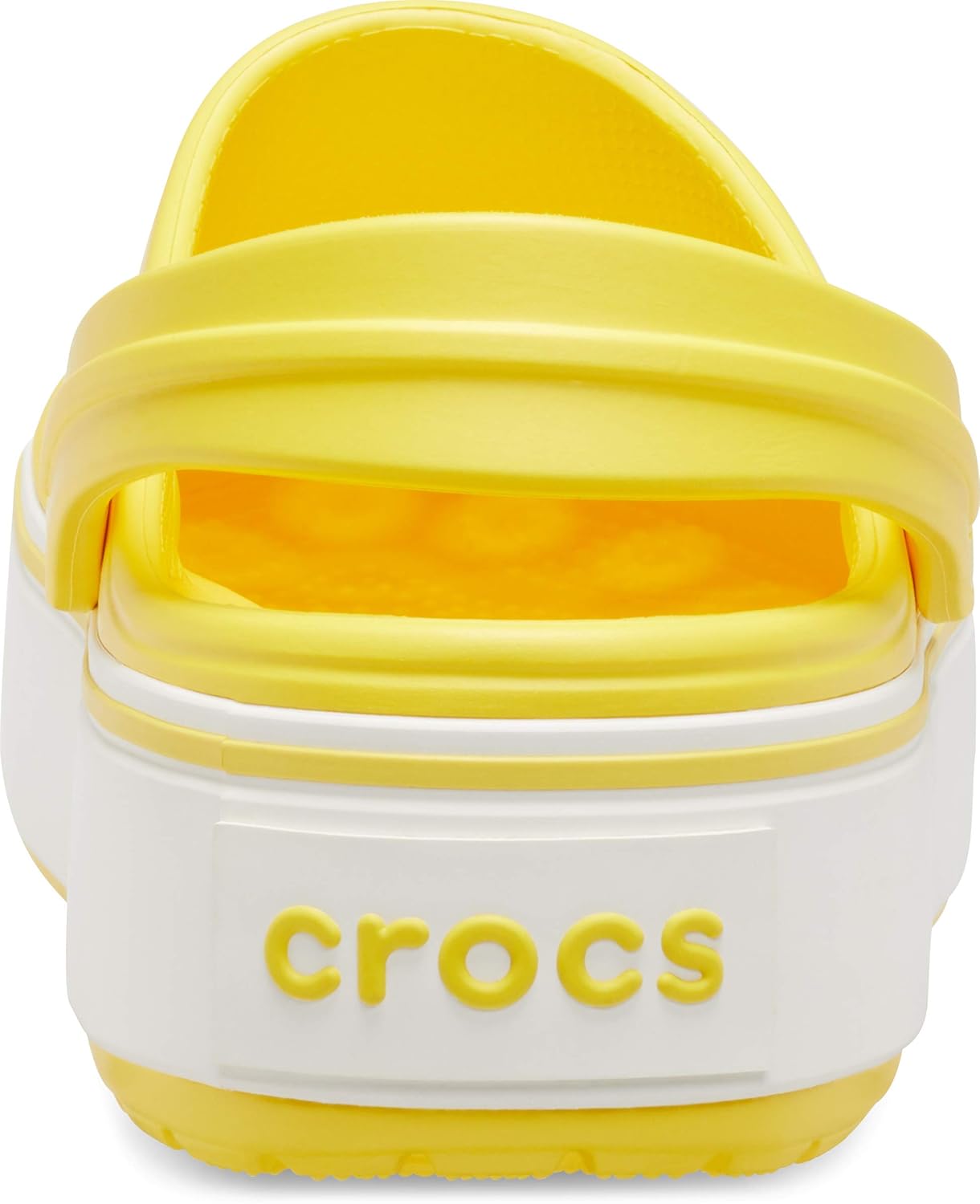 Сабо для взрослых унисекс Мужские и женские сабо Crocband на платформе, Обувь на платформе Crocs, белый — фото 2