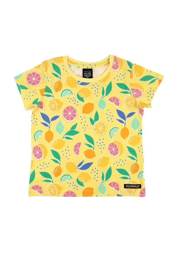 Футболка Villervalla 0143mna print t-shirt, лимонно-желтый