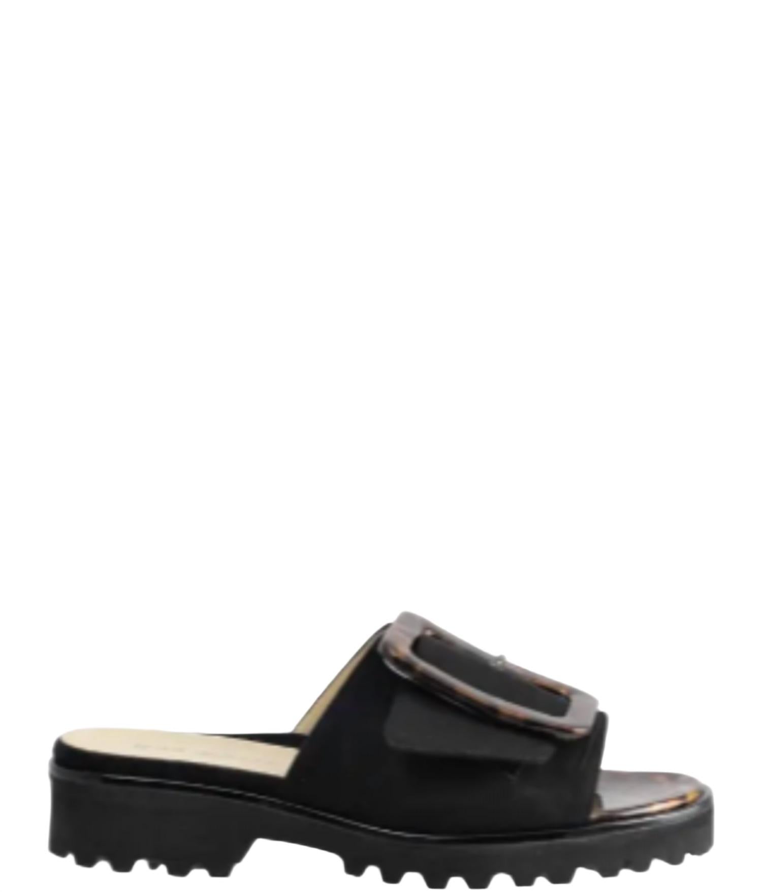 Candra Slide In Black Ron White