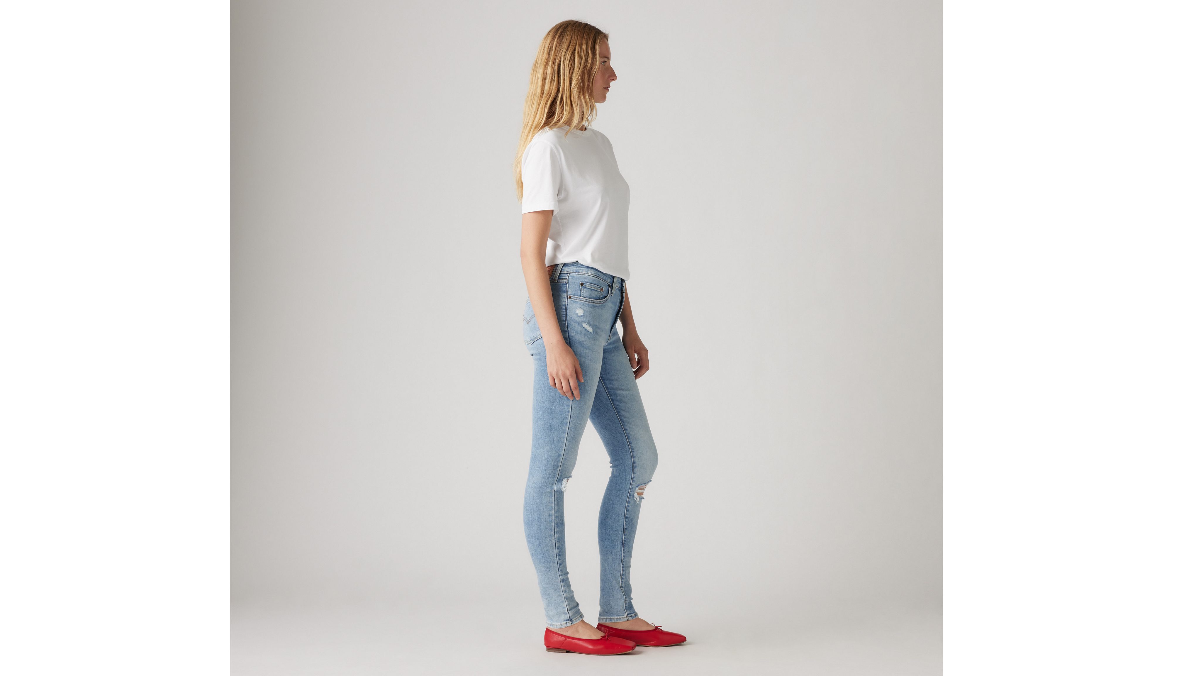 

721 Узкие женские джинсы с высокой посадкой Levi's, цвет High Beams - Light Wash