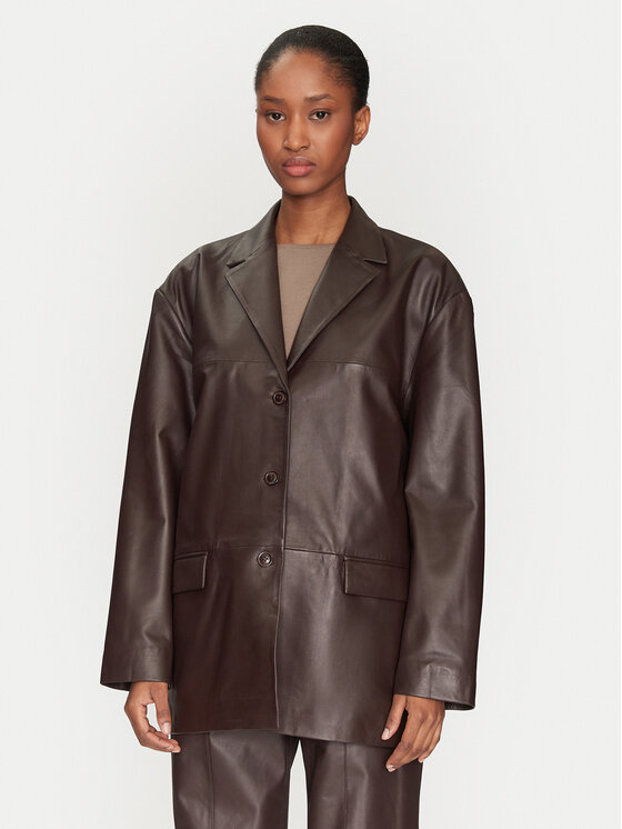 

Кожаная куртка regular fit 2251515672 3091 2Ndday, коричневый