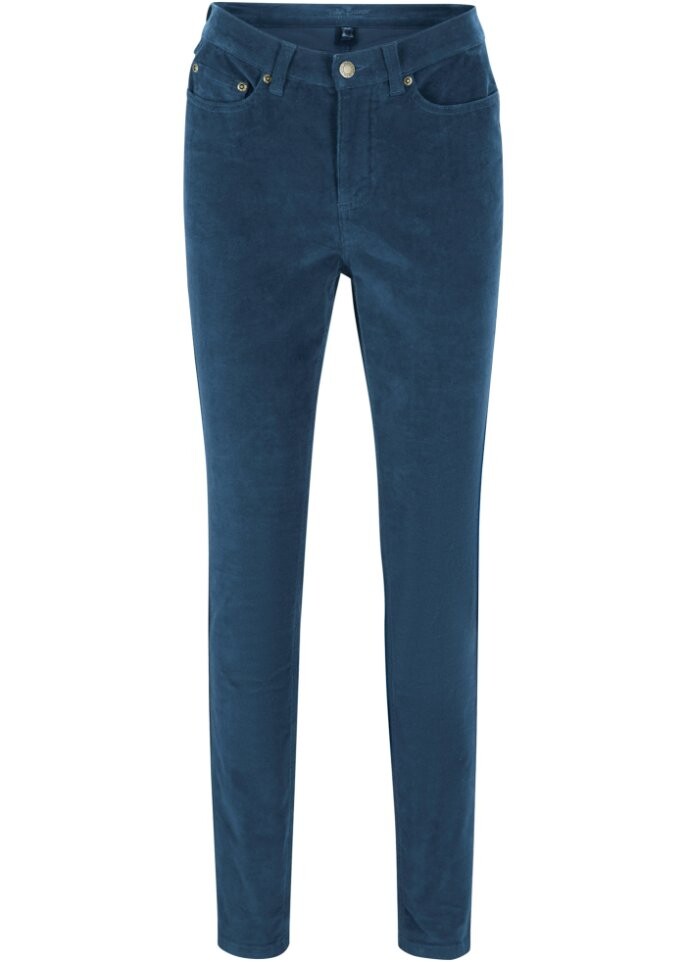

Узкие вельветовые брюки стрейч John Baner Jeanswear, синий