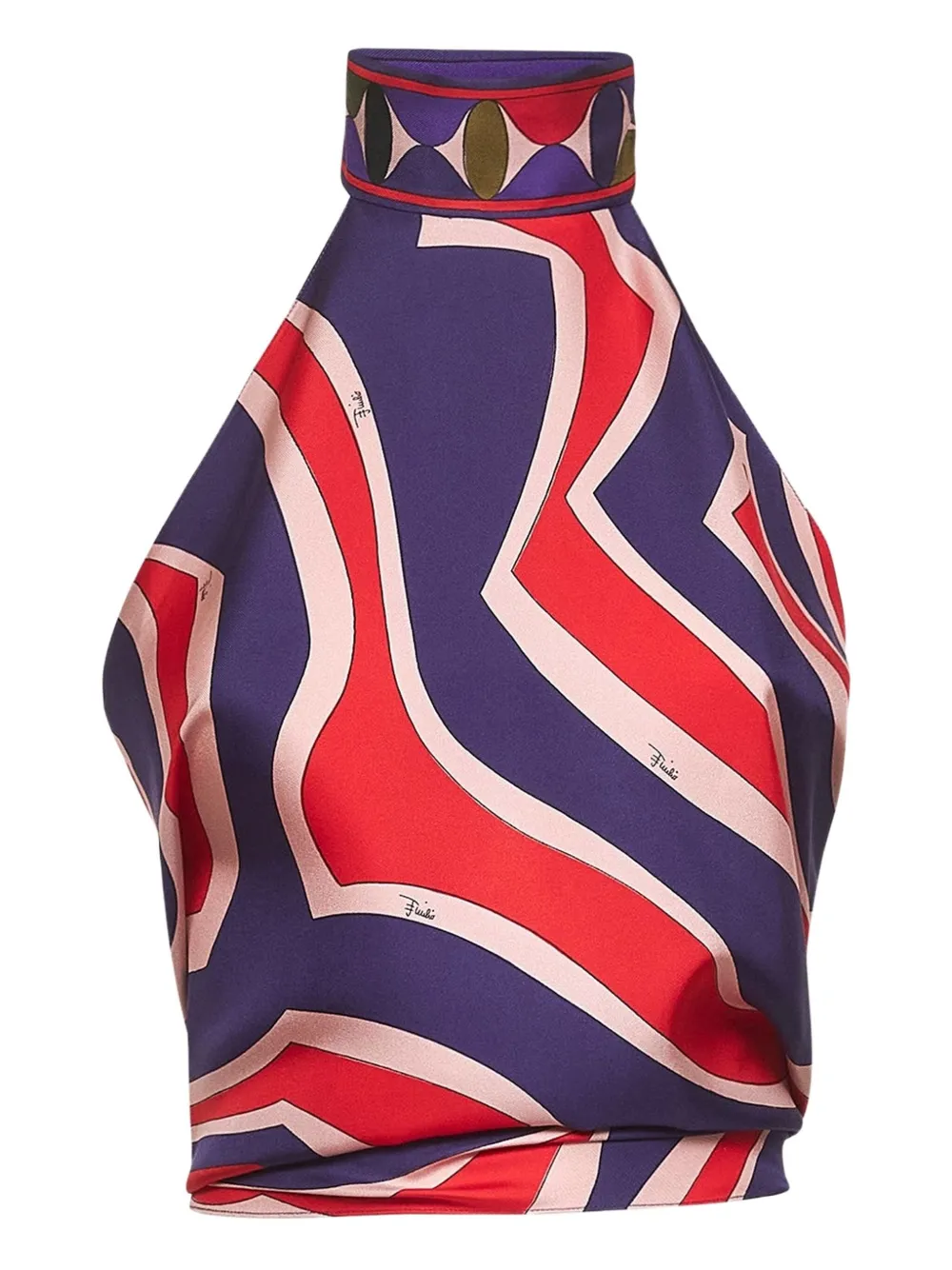 

Топ с принтом Labirinto Pucci, фиолетовый