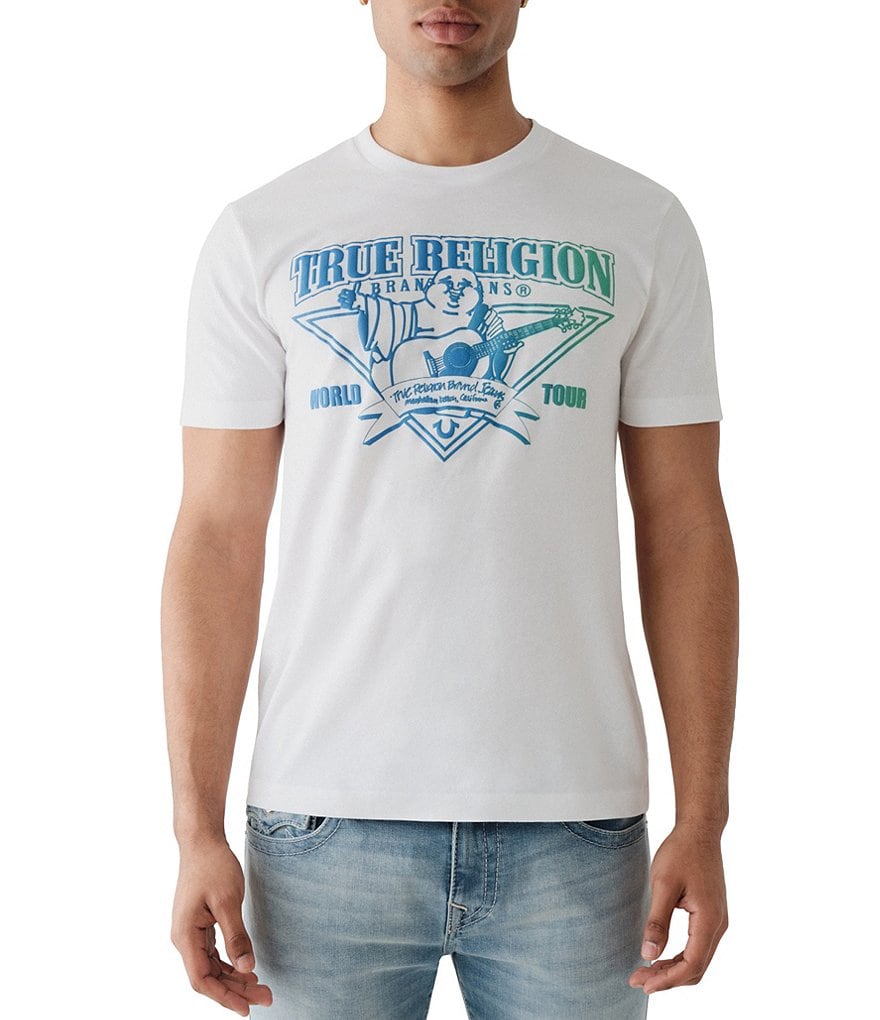 

Футболка Rockin Buddha с короткими рукавами True Religion, белый