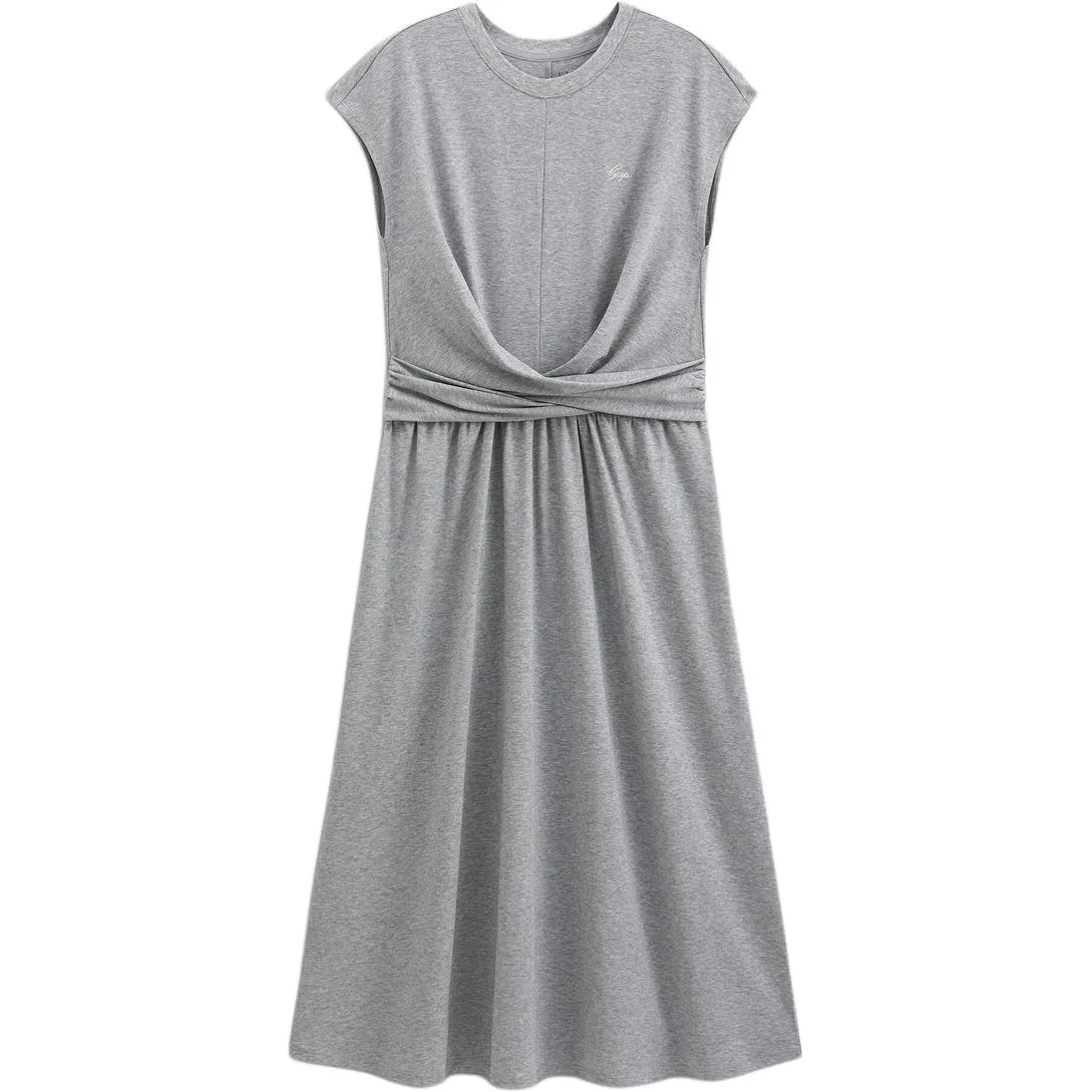 Платье без рукавов с круглым вырезом GAP Carbon Gray — фото 3